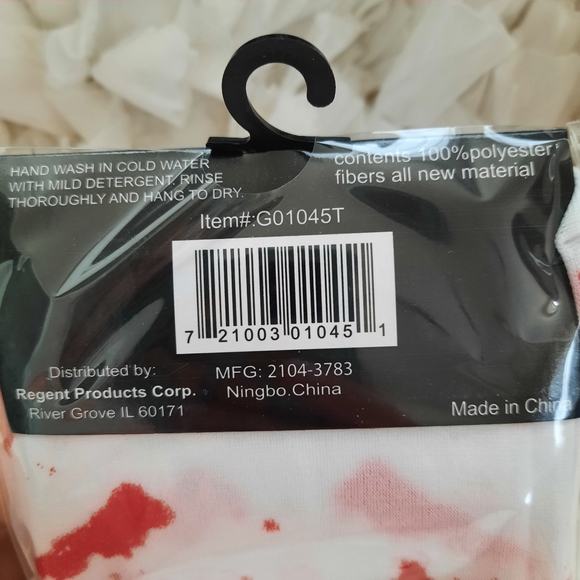 Horror Blood Stain Print White Thigh High Stockings NWOT OSFM - Picture 13 of 16